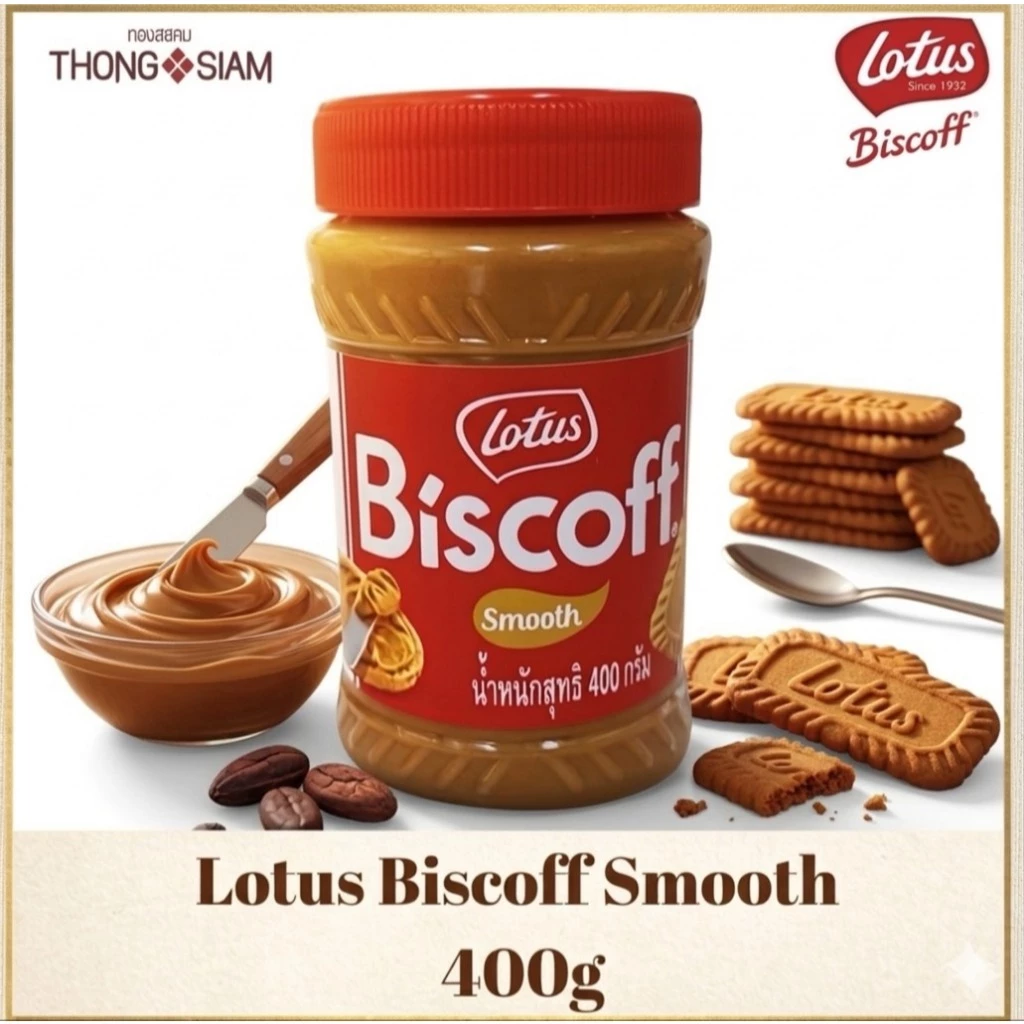 Lotus Biscoff Caramel Spread 400g. เนยคุกกี้รสบิสกิต ( สินค้าผลิตในประเทศไทย) BBE: 03/2027-04/2027