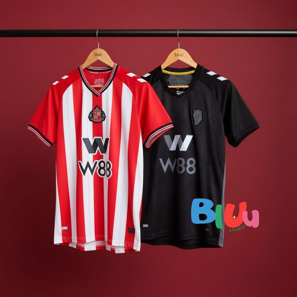 (S-4XL) เสื้อฟุตบอล ซัuเดoร์แaนด์ 2 สี ปี 2025-26 (3A) เกรดแฟนบอล โลโก้ปัก เพิ่มเบอร์ชื่อได้ทุกคน