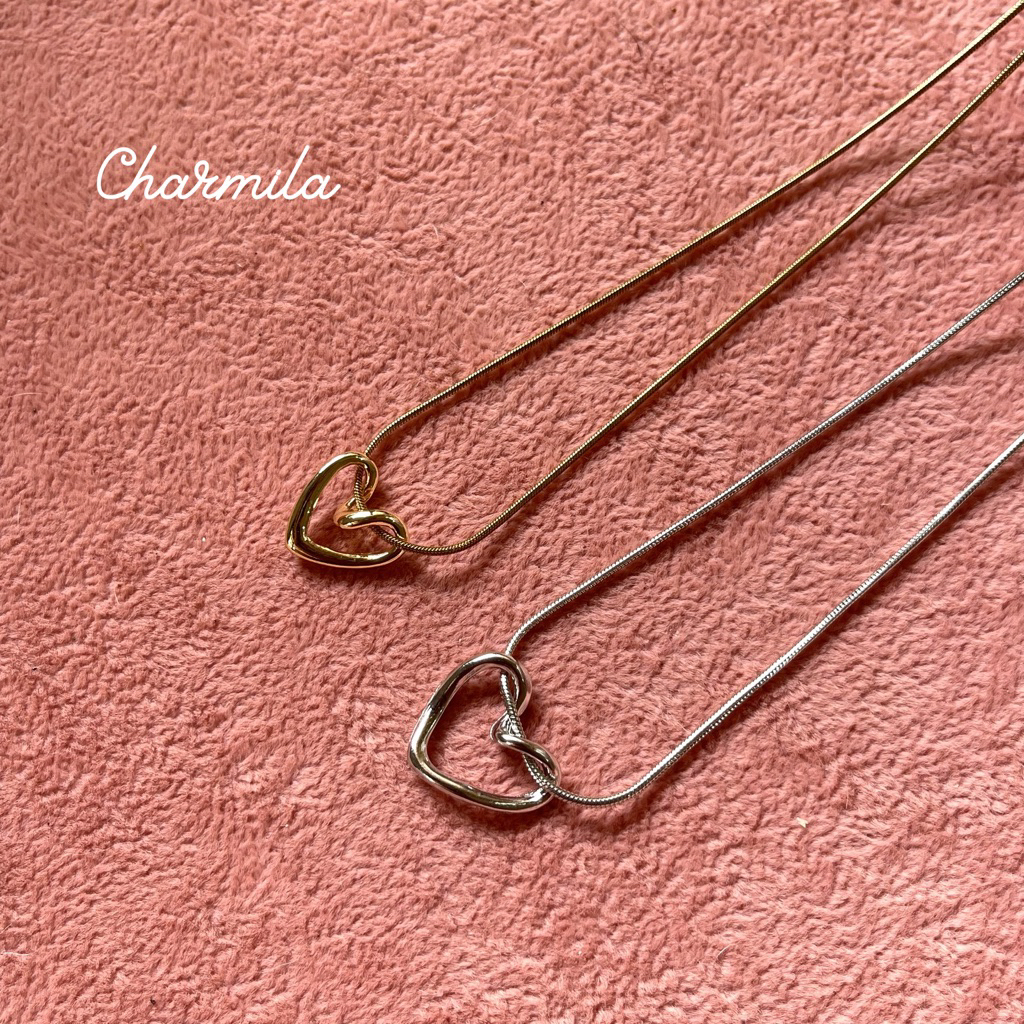 Charmila - Basic Love (สร้อยคอหัวใจเกลียว)