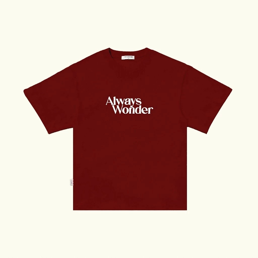 🌷ของแท้ 100% 🎆 ALWAYS WONDER เสื้อยืด Letter Print Pattern