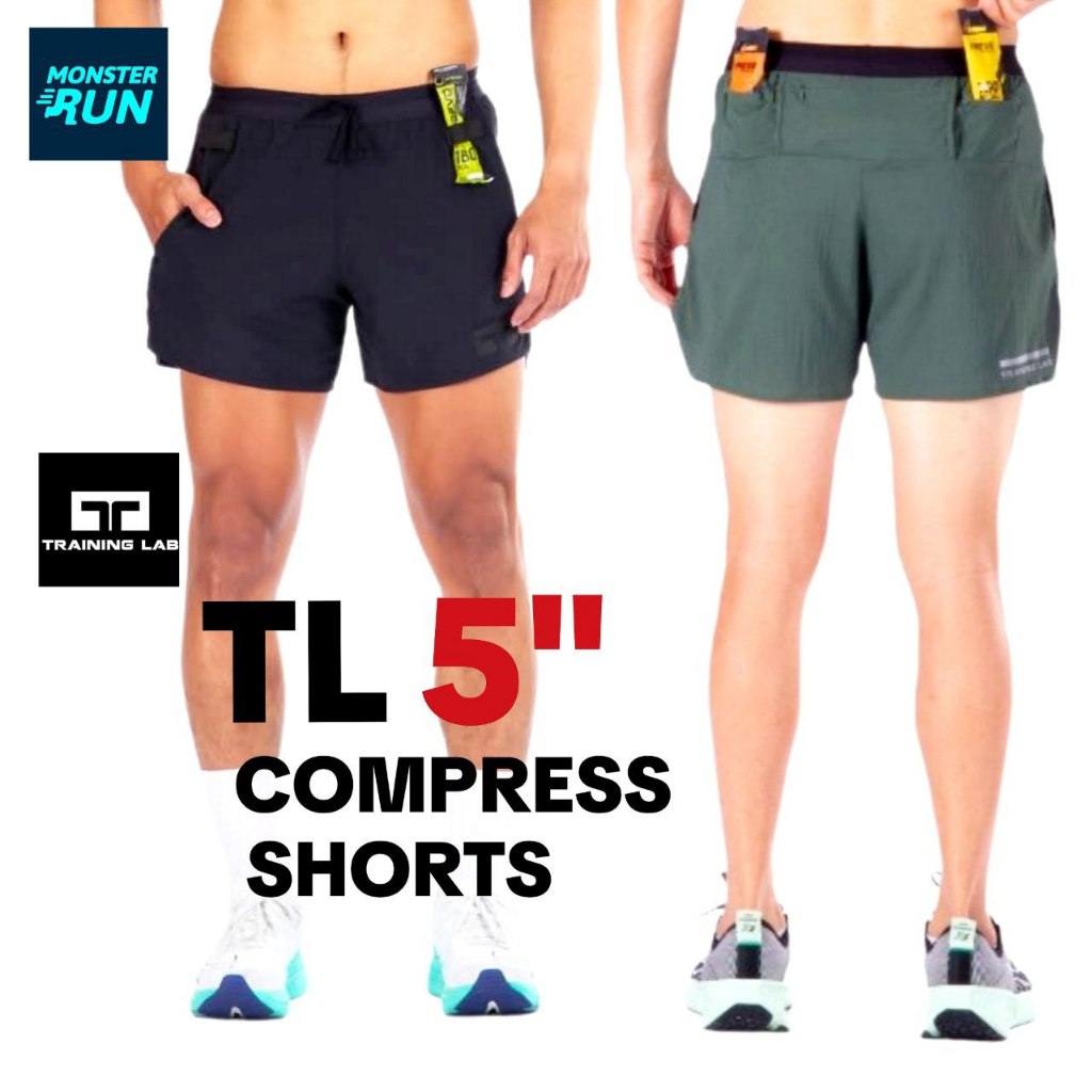 กางเกงวิ่ง TRAINING LAB TL5” COMPRESS 2IN1 SHORTS (25121)
