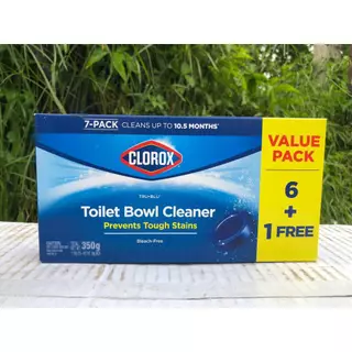 {พร้อมส่ง} Clorox ก้อนฟ้าทำความสะอาดชักโครกสีฟ้าสูตรแถบเหลือง 💢CLOROX Toliex Blowl Cleaner