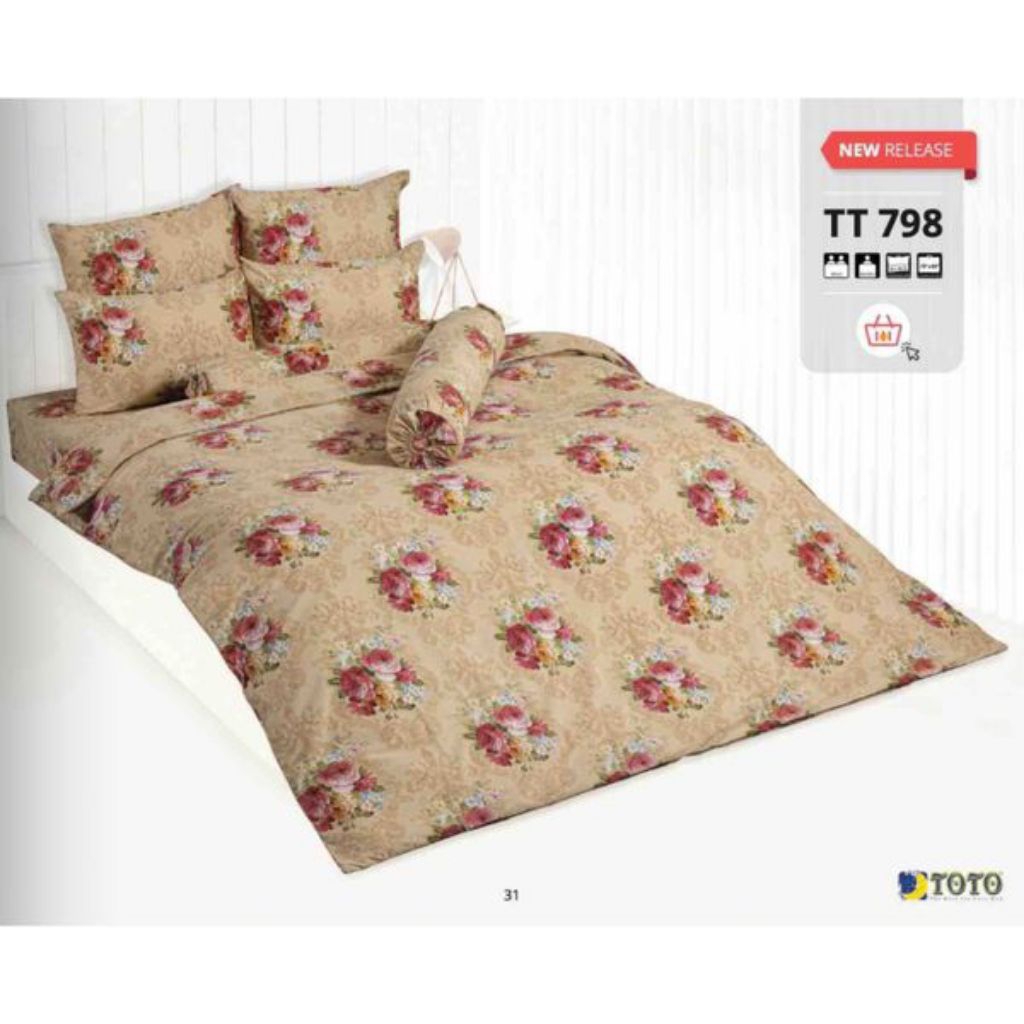 TOTO ชุดเครื่องนอน (ผ้าปู+นวม) ขนาด 6 ฟุต TT798 (ของแท้ 100%)