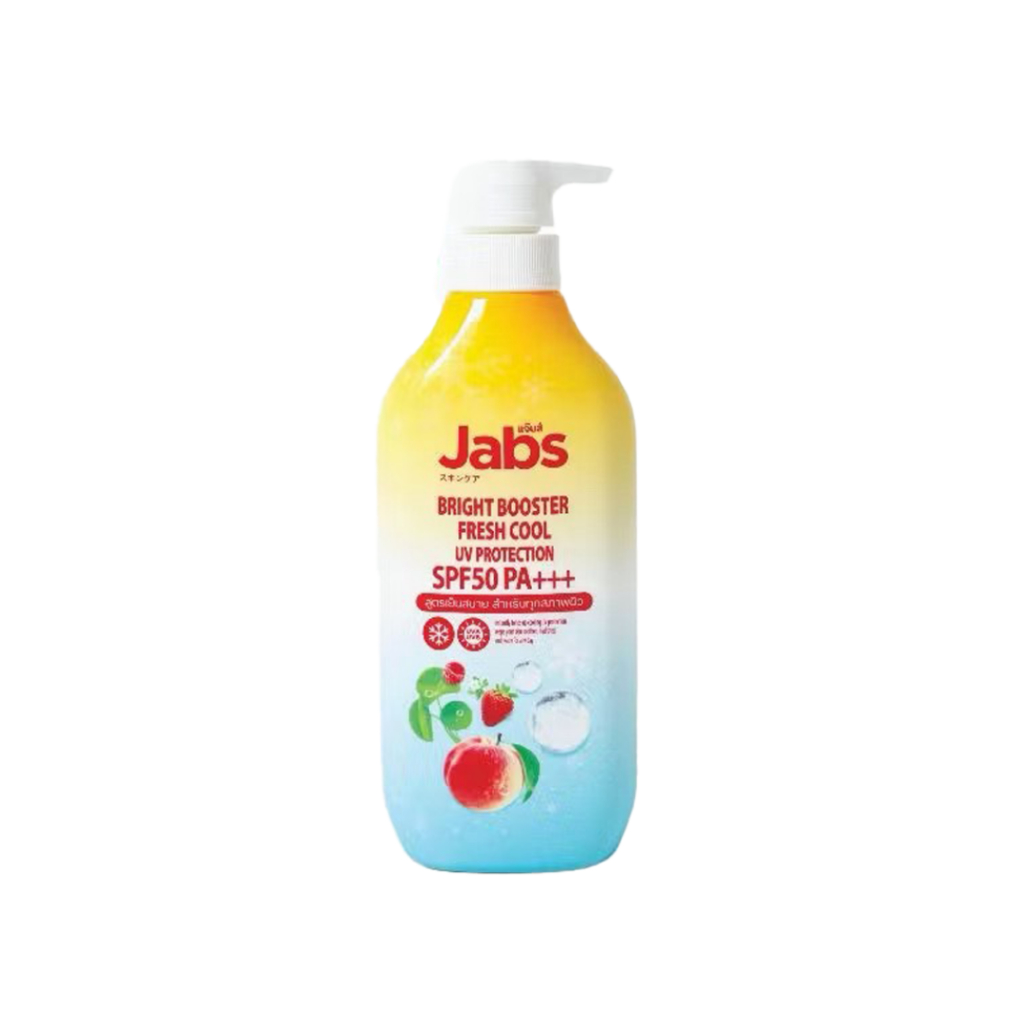 [ใหม่] Jabs Bright Booster Fresh Cool โลชั่นกันแดด สูตรเย็น 450ML SPF50 PA+++ ราคา ถูกที่สุด ดีลบีเคเค แกลเลอรีภาพที่ 2