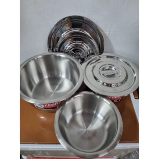 zebra หม้อแขก 14,16,18 ซม.ตราหัวม้าลาย หม้อไม่มีหู ราคาต่อ1ใบ