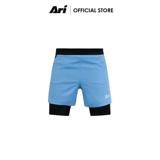 ARI MEN BREATHE 2IN1 V3 RUNNING SHORTS 3 INCHES - กางเกงวิ่งผู้ชาย 3นิ้ว อาริ BREATHE 2IN1