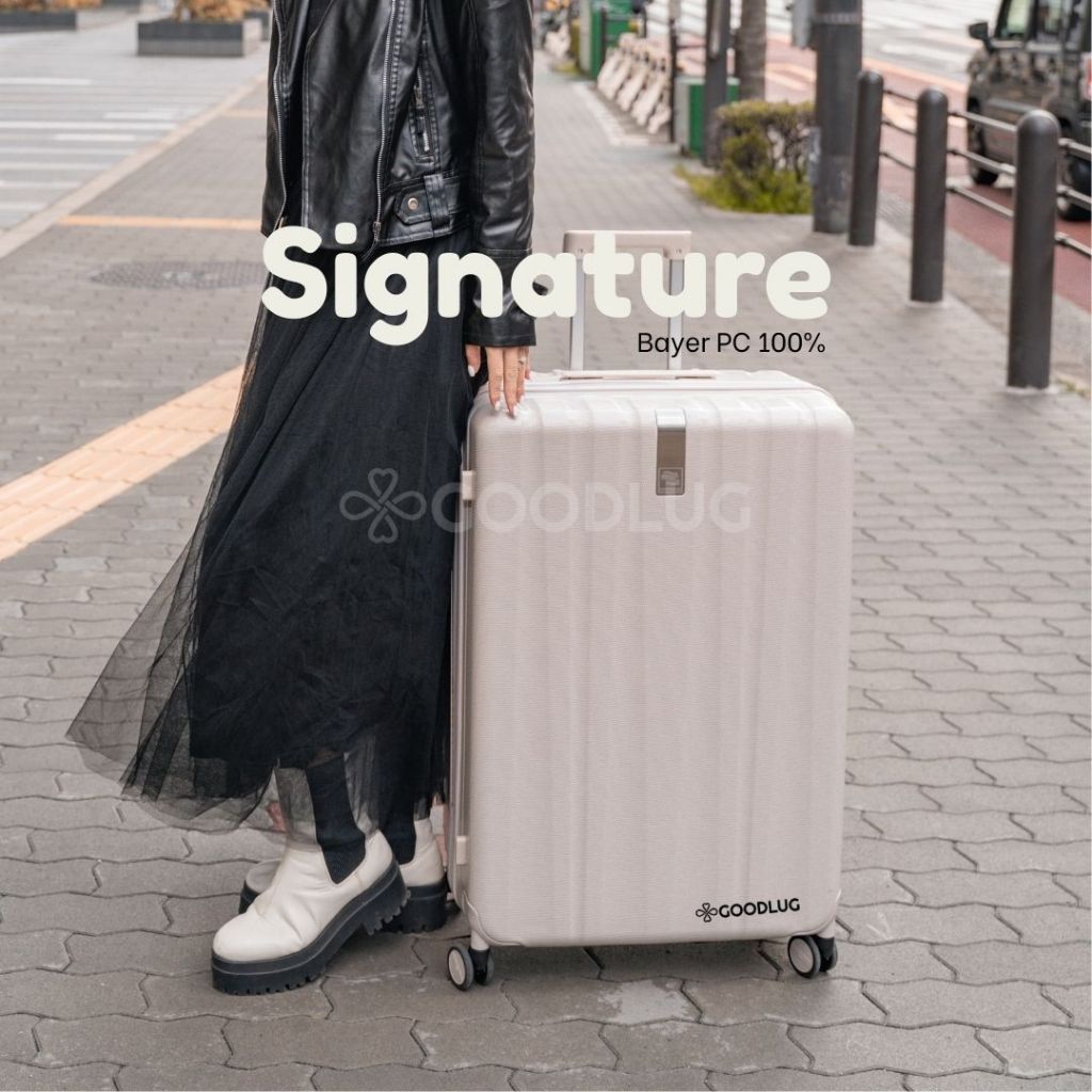 กระเป๋าเดินทางล้อลื่น Hanke รุ่น Signature H80002Z ล้อลูกปืนคู่ ซิป 2 ชั้น รับประกันโดย Goodlug