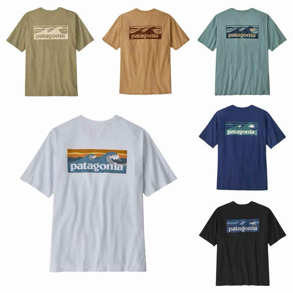 ของแท้ เสื้อ Patagonia Boardshort Logo Pocket Responsibili-Tee