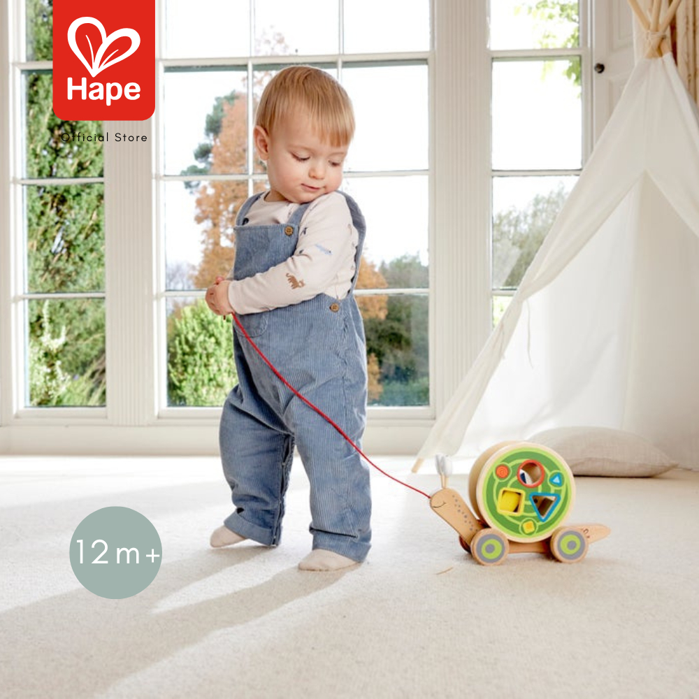 Hape - Walk-A-Long Snail ของเล่นลากจูงหอยทาก 12M+ รูปที่ 2