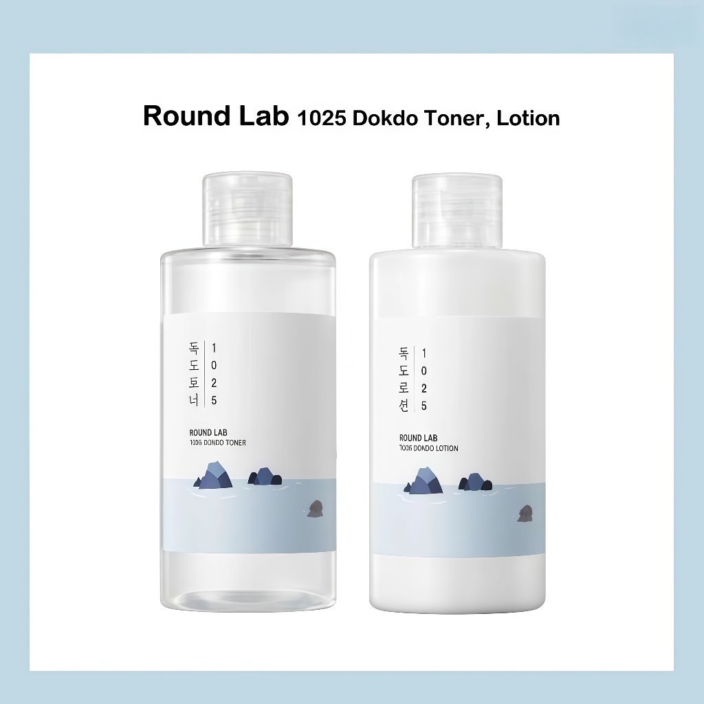 การจัดส่งที่รวดเร็ว Round Lab 1025 Dokdo Toner 200ml / lotion 200ml มอยเจอร์ไรเซอร์ที่แนะนําเป็นอย่างยิ่ง