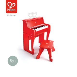 Hape เปียโน 25 คีย์ Learn with Lights สีแดง 3 ขวบขึ้นไป
