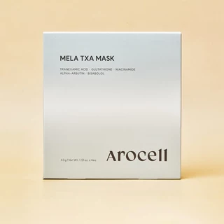 🌟พร้อมส่ง!!!🌟Arocell Mela TXA Mask Sheet 4 แผ่น/กล่อง มาส์กฝ้า