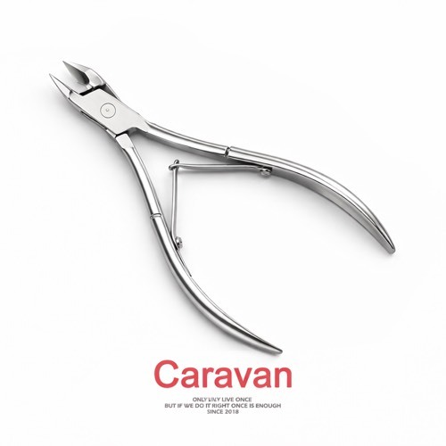 Caravan crew Nail scissors กรรไกรตัดเล็บ กรรไกรตัดหนัง ปากโค้ง อุปกรณ์ทำเล็บสำหรับมืออาชีพ คุณภาพสูง