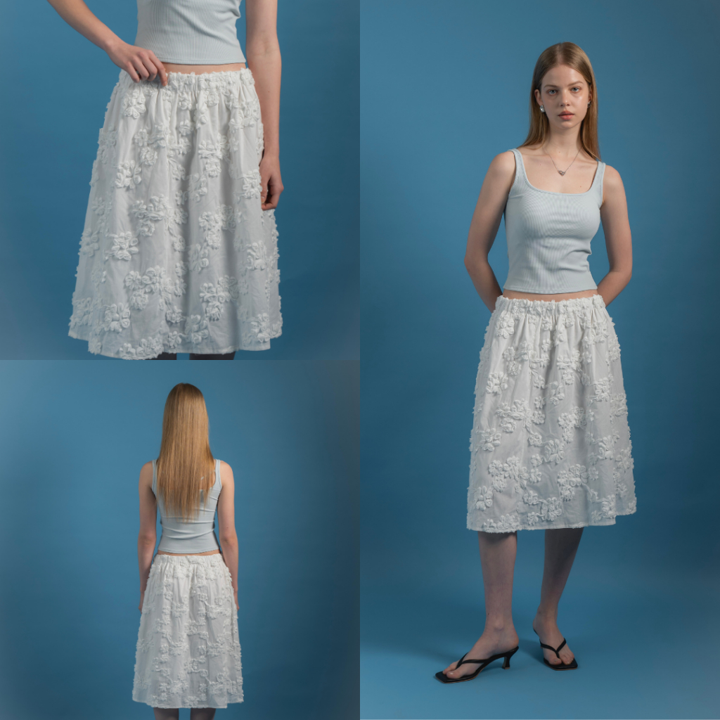 EVERYDAY - Puur Skirt กระโปรงลูกไม้ 3D