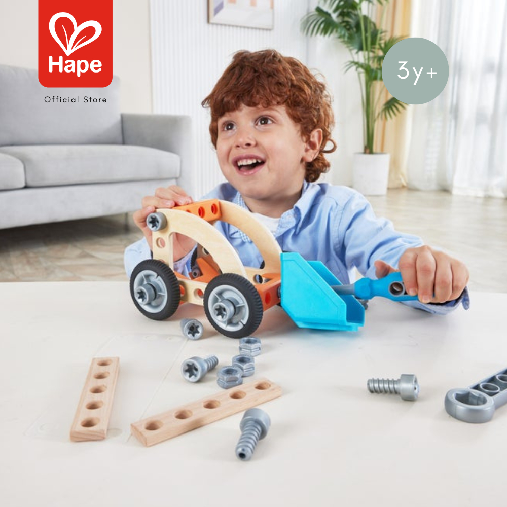 Hape - Build 'n' Drive Car Set        อุปกรณ์นักสร้าง/ซ่อมรถ พร้อมกล่อง        3Y+ รูปที่ 4