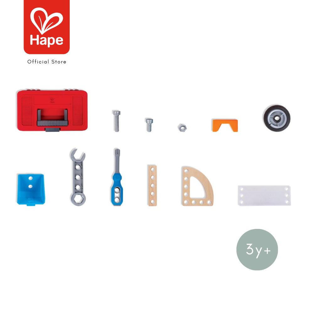 Hape - Build 'n' Drive Car Set        อุปกรณ์นักสร้าง/ซ่อมรถ พร้อมกล่อง        3Y+ รูปที่ 7