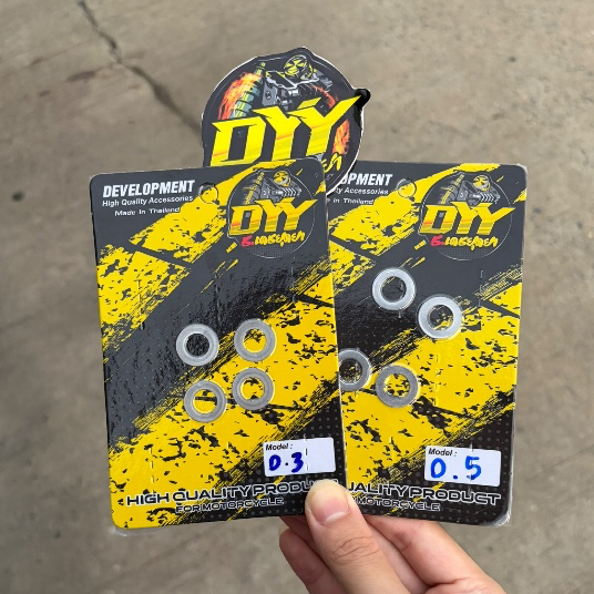 แหวนรองสปริงวาล์ว Lead Giorno Wave125 4 วาล์วสปริงใหญ่19mm แหวนสแตนเลส1ชุด4ตัว DYY by ช่างเดชยุดยา