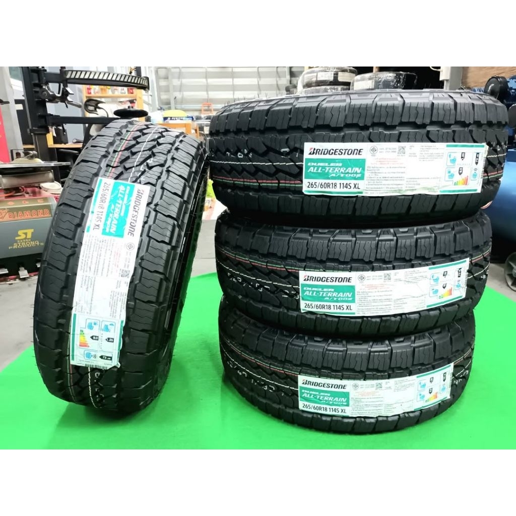 **ราคา 2 เส้น**ยางใหม่ 265/60R18 Bridgestone Dueler AT002(แก้มดำ) ผลิตปี 2026 ประกันบวม 2 ปี ส่งฟรี 