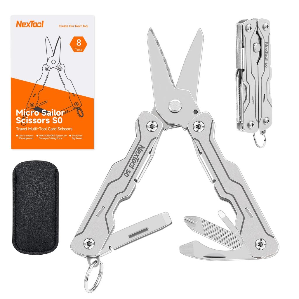 NexTool Micro Sailor Scissors S0 กรรไกรพกพา EDC 8 ฟังก์ชัน ขนาดจิ๋ว- NE20417