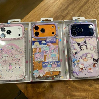 เคสสกรีนลาย งานเงา มีที่ชาร์จไร้สาย ขอบติดเพชร ขอบนิ่มหลังแข…