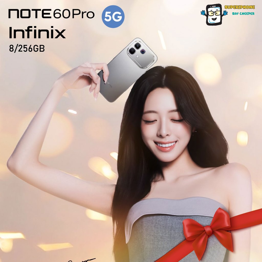 Infinix Note 60 Pro รุ่น 5G (8/256GB)ชิปเซ็ต Snapdragon 7s Gen 4(By Shopee  SuperTphone1234)