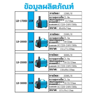 ปั้มน้ำตู้ปลา ปั้มน้ำบ่อปลา 4500LH-95w บ่อปลา น้ำตก บ่อปลา ปั๊มน้ำประหยัดไฟ ปั๊มน้ำแบบแช่ ปั๊มตู้ปลา