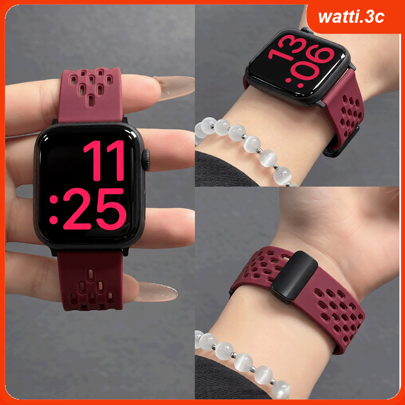 Breathable สำหรับ Redmi 5 Lite/5 Active แม่เหล็กซิลิโคนสร้อยข้อมือ Correa Xiaomi Redmi watch5 Active 22 มม.นาฬิกาสายรัด