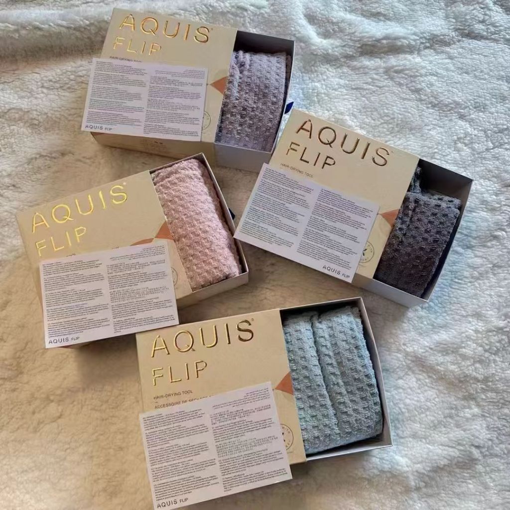 AQUIS Flip Hair Drying Tool Gen 4 (Waffle Luxe) ผ้าเช็ดผมแห้งเร็ว นวัตกรรมใหม่ ช่วยให้ผมแข็งแรงขึ้น 