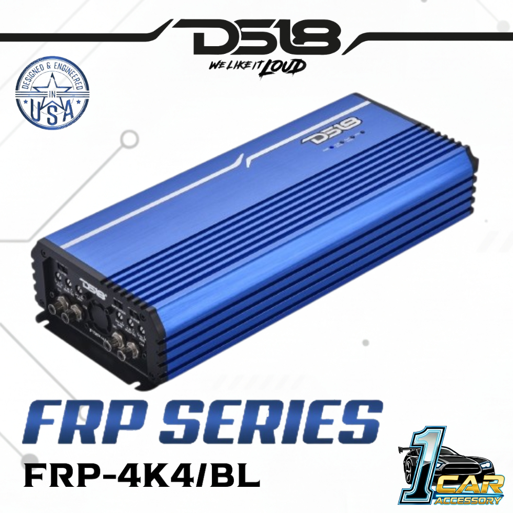 POWER AMP DS18 FRP-4K4/BL - 4-Channel Full-Range Class D Amplifier 4,000 Watts แอมพลิฟายเออร์ 4 แชนเ