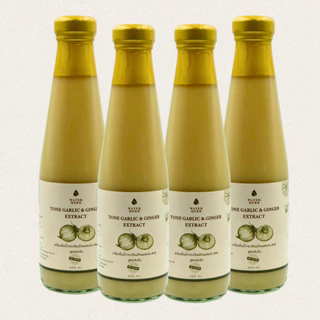แพ็ค 4 ขวด WaterHerb น้ำกระเทียมโทนผสมขิงสกัด สูตรเข้มข้น (ขนาด 300 ml.)