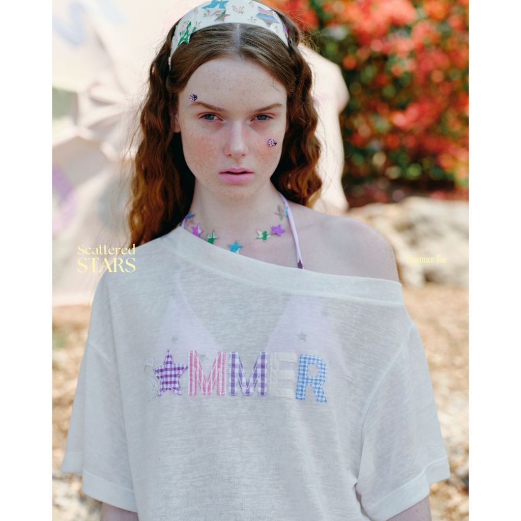 when.we.summer - Scattered Stars Summer Tee (-เฉพาะเสื้อ-) **พร้อมส่ง**