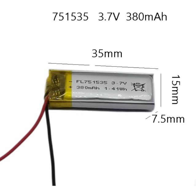 751535 lithium battery 400mAh smart reading pen selfie stick remote control electric toy