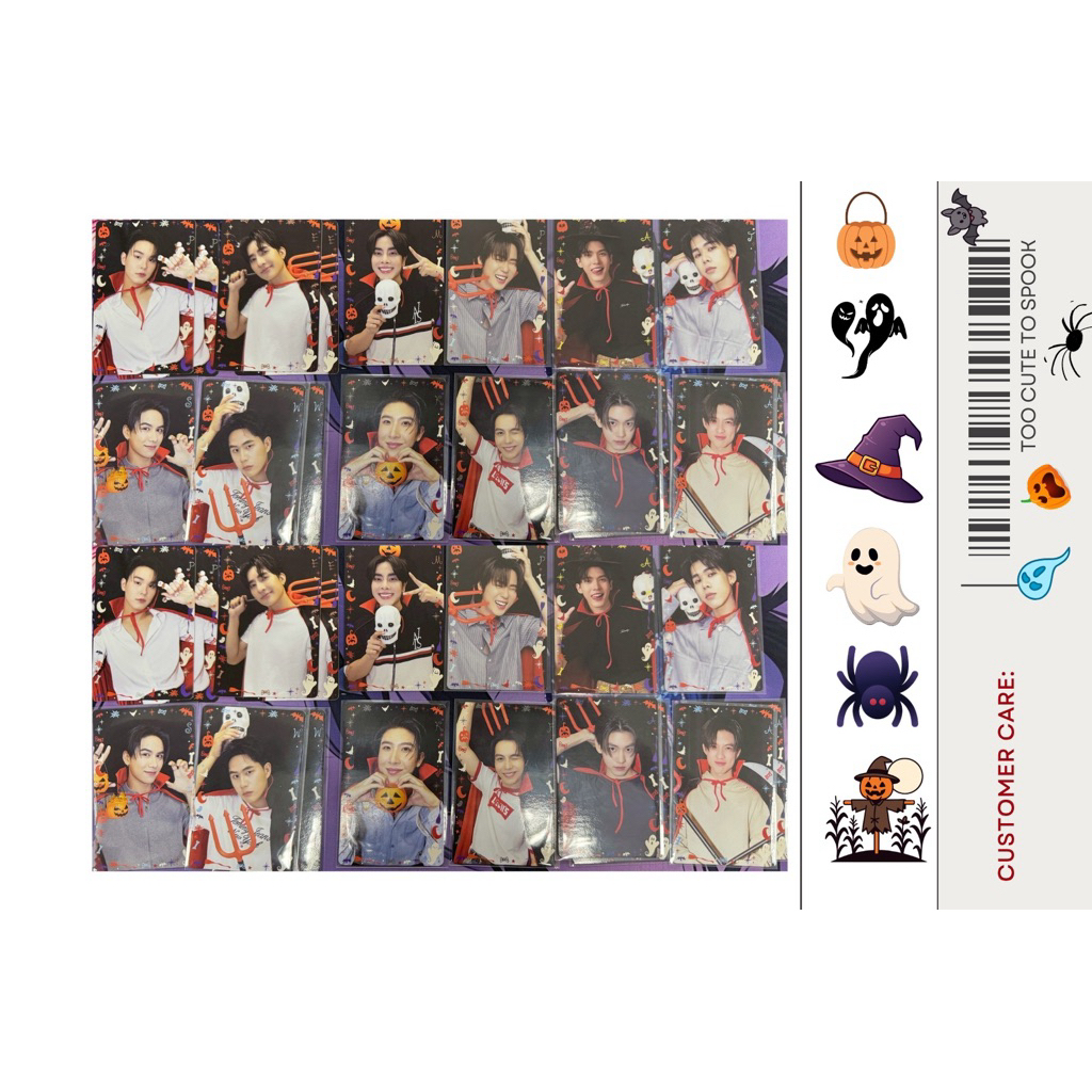 พร้อมส่ง * แยกขาย* BOYS COLLECTIBLE RANDOM CARD TOO CUTE TO SPOOK COLLECTION การ์ดแรนด้อม GMMTV