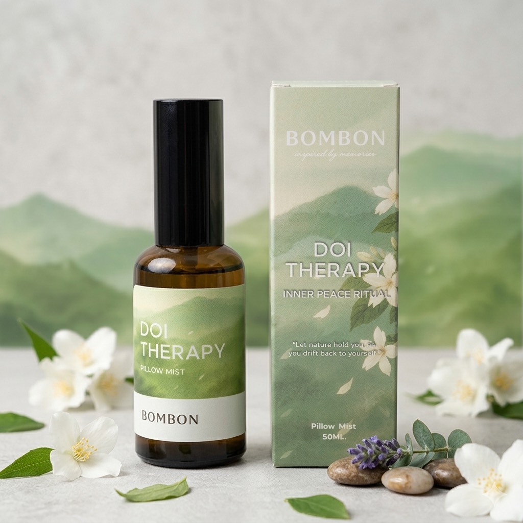BOMBONROOM Pillow Mist Doi Therapy (Kasalong Blend from Essential Oil ) สเปรย์ฉีดหมอน หลับสบาย