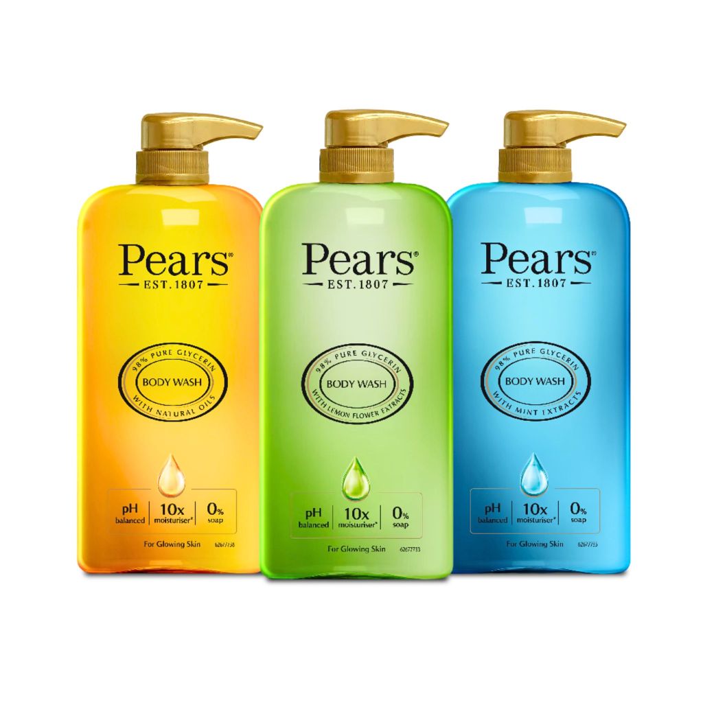 📢1 แถม 1 PEARS PURE & GENTLE BODY WASH WITH LEMON FLOWER EXTRACTS 500ml