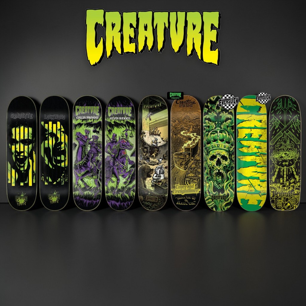 CREATURE Skateboard Deck | แผ่นเปล่าสเก็ตบอร์ดครีเอเจอร์ สินค้านำเข้า ของแท้ 100% [สินค้าพร้อมส่งจาก