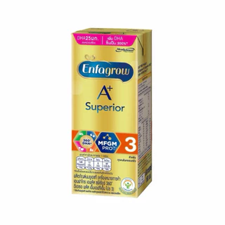 Enfagrow A+ Superior UHT 180ml. เอนฟาโกร ยูเอชที ซุพีเรียร์ ยูเอชที สูตร 3 รสจืด (24 กล่อง x 2 ลัง)