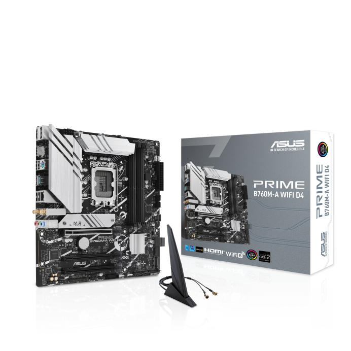 MAINBOARD (เมนบอร์ด) 1700 ASUS PRIME B760M-A WIFI D4 (DDR4) ประกันศูนย์ไทย พร้อมส่ง