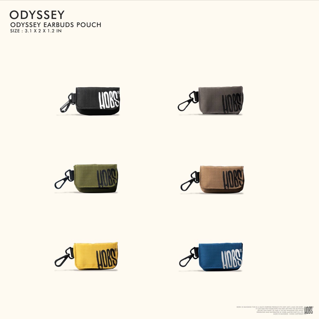 (ส่งฟรี) กระเป๋า Hobs ของแท้ รุ่น Odyssey Earbuds Pouch กระเป๋า ใส่ Earbudsใส่หูฟัง