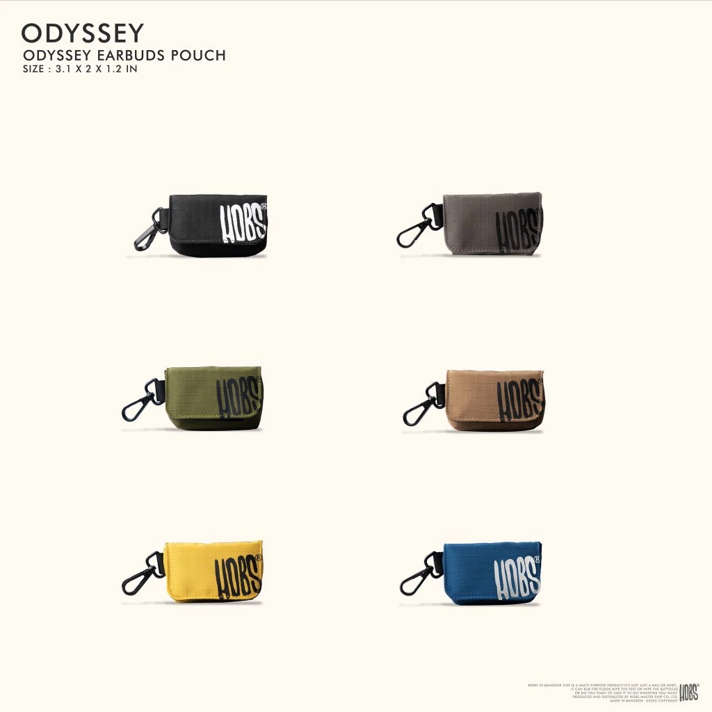 (ส่งฟรี) กระเป๋า Hobs ของแท้ รุ่น Odyssey Earbuds Pouch กระเป๋า ใส่ Earbudsใส่หูฟัง