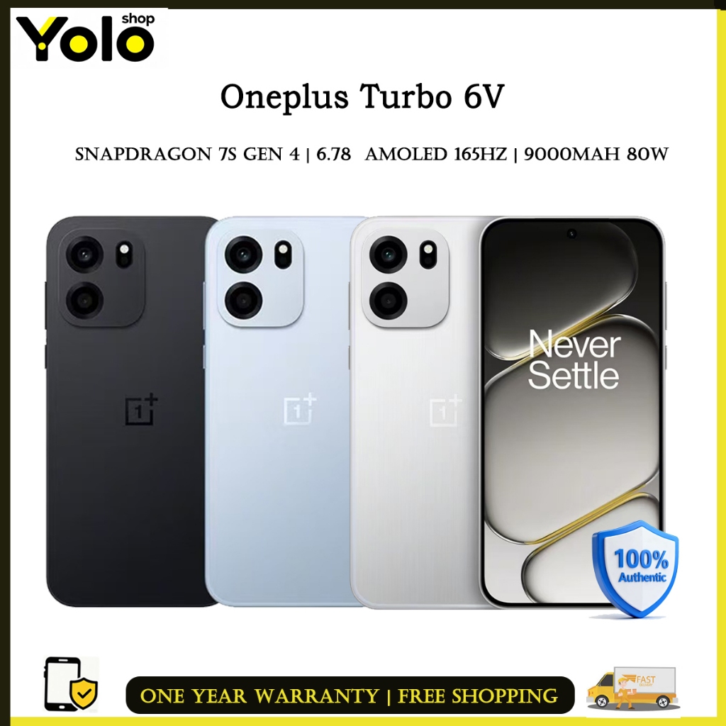 OnePlus Turbo 6V China Version Snapdragon 7s Gen4 6.78 Inch 9000mAh