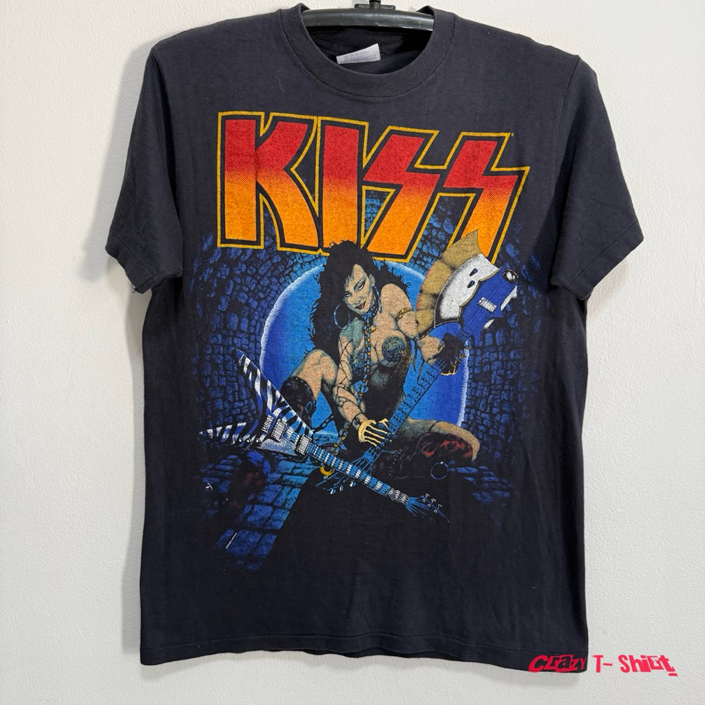 เสื้อวง Vintage 80s KIϟϟ Rare • World Tour ‘84 ตะเข็บเดี่ยว 🇺🇸 แท้จากกระสอบมือสอง
