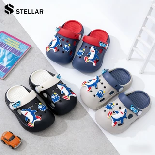 ส่งจากไทย 🚚 STELLAR (เพิ่ม2เบอร์)รองเท้าแตะรัดส้นเด็กลายการ์ตูนยางEVA พื้นนิ่ม ใส่สบาย มีกันลื่น 3-8 ปี