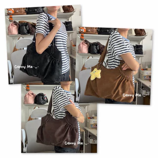 Carry Me･ᴗ･ | (*พร้อมส่ง) กระเป๋าหนัง matte PU สี faded นุ่ม เบา สะพายไม่เจ็บไหล่ ใส่ ipad,nb,A4 จุเยอะ สวย ใช้ง่าย