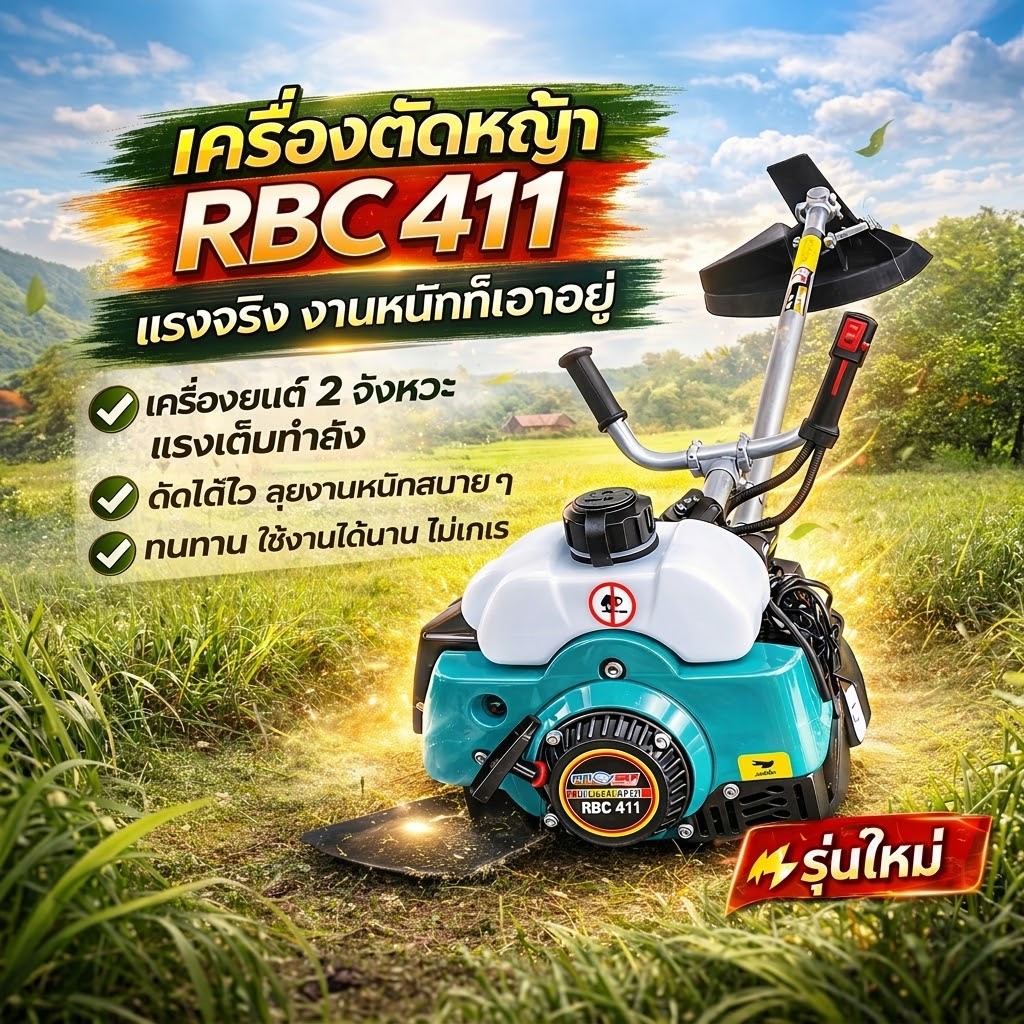 เครื่องตัดหญ้า 4 จังหวะ / 2 จังหวะ สินค้ามีรับประกัน 6 เดือน