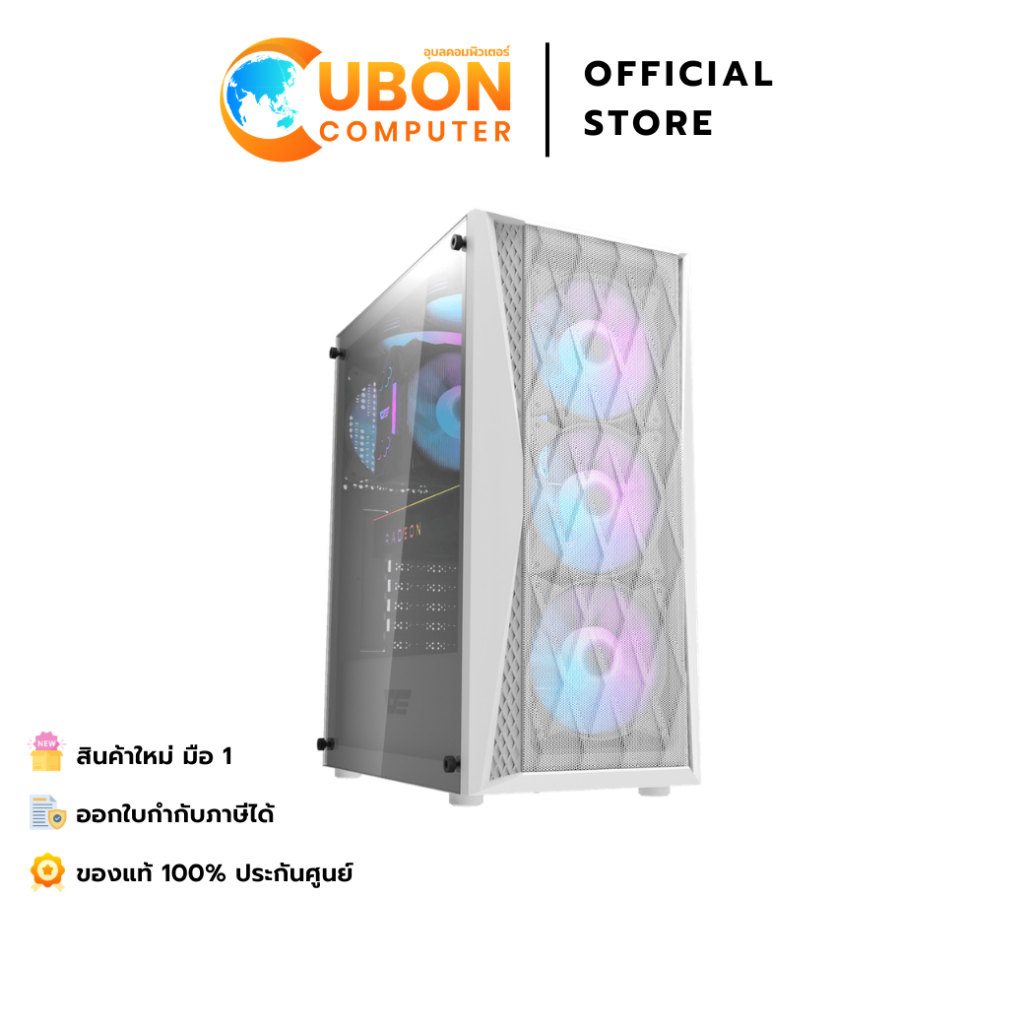 CASE (เคส) DARKFLASH DK352 ATX WHITE ประกันศูนย์ 1 ปี