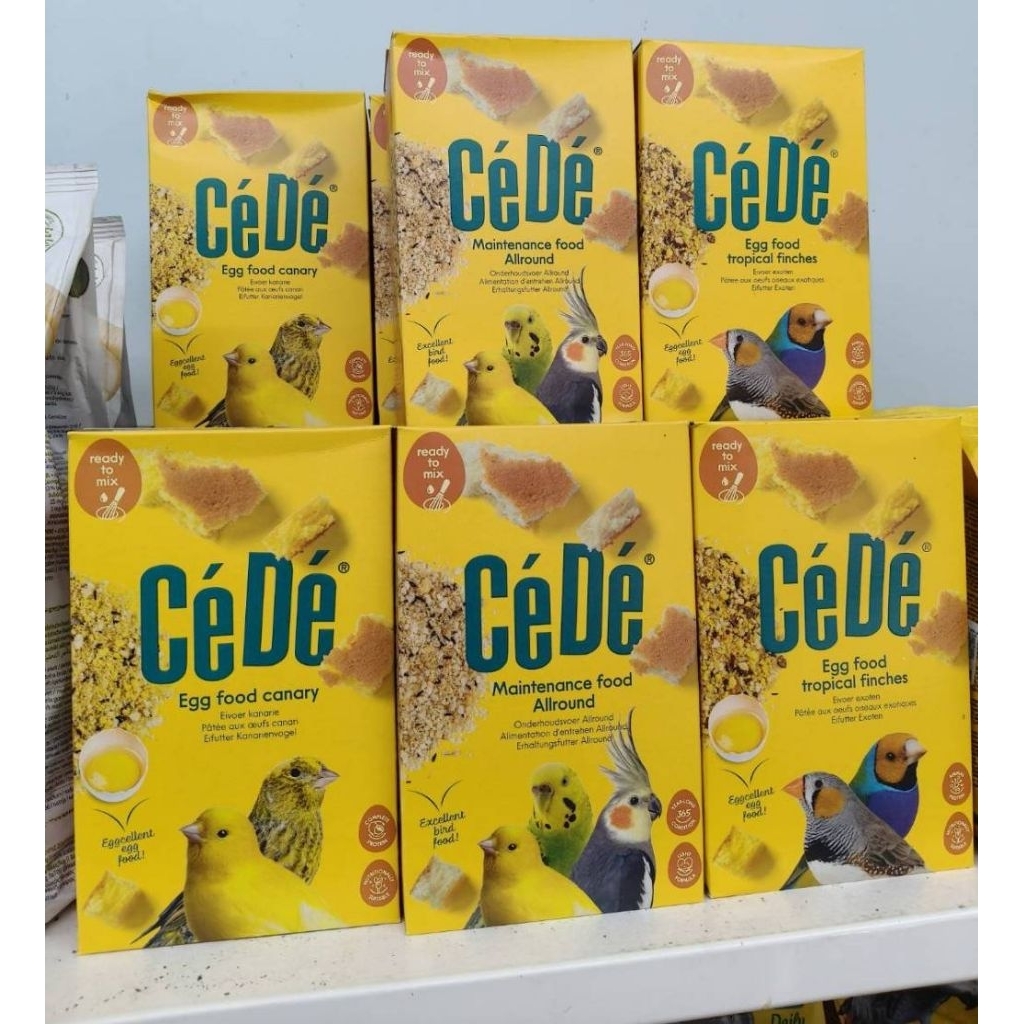 CeDe Egg food 1kg. อาหารไข่ผง อาหารสำหรับนกแก้วนกสวยงามทุกสายพันธุ์