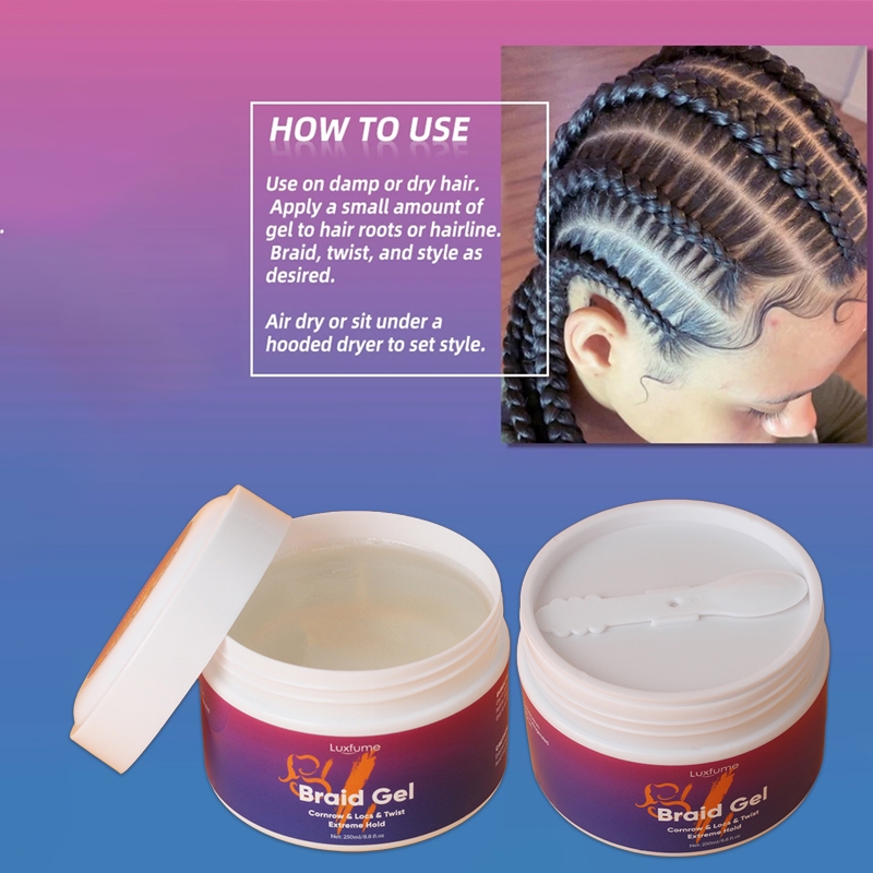 เจลจัดทรงผมถักเปีย เจลจัดทรงผมถักเปีย 250ml Hair Finishing Braiding Gel ป้องกันผมฟู ไม่เหนียวเหนอะ ติดทนนาน 24 ชม.