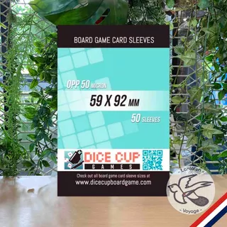 [OPP] Sleeves ซองใส ซองใส่การ์ด 50m ซองแก้ว ราคาคุ้ม รุ่นแพ็คละ50ซอง ซอง Dice Cup (รุ่นใหม่) [Accessories for Boardgame]