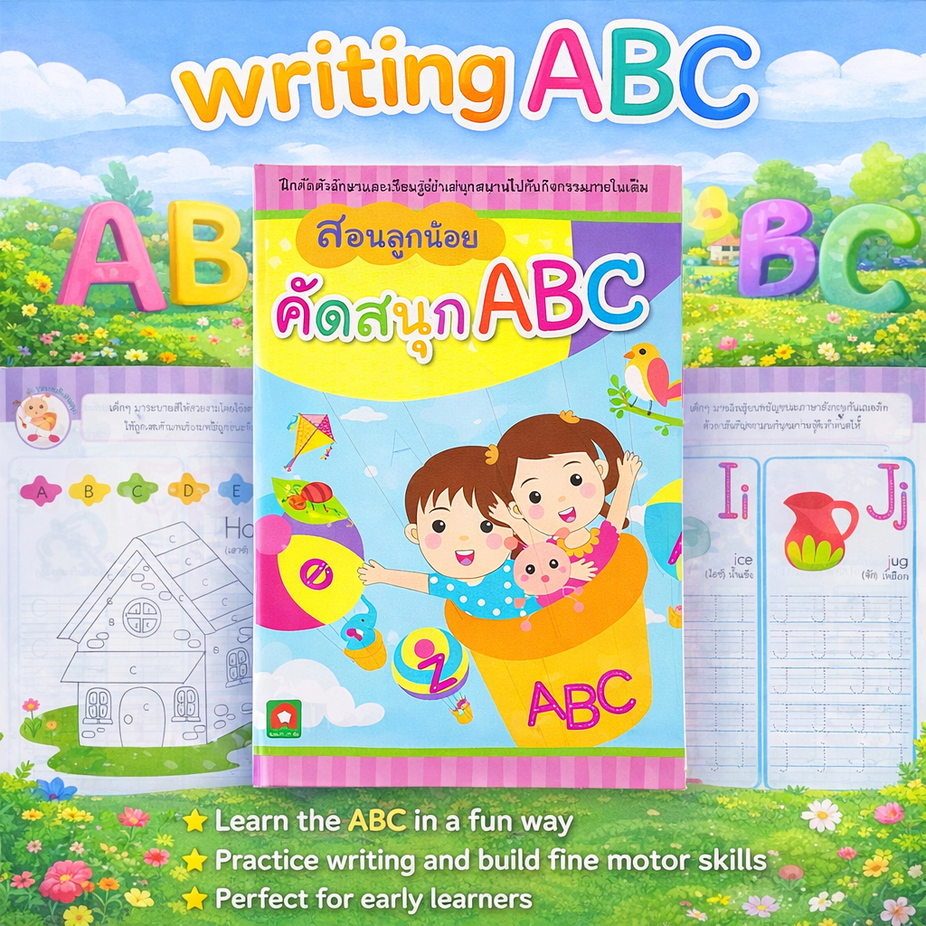 Aksara for kids หนังสือ สอนลูกน้อย คัดสนุก ABC
